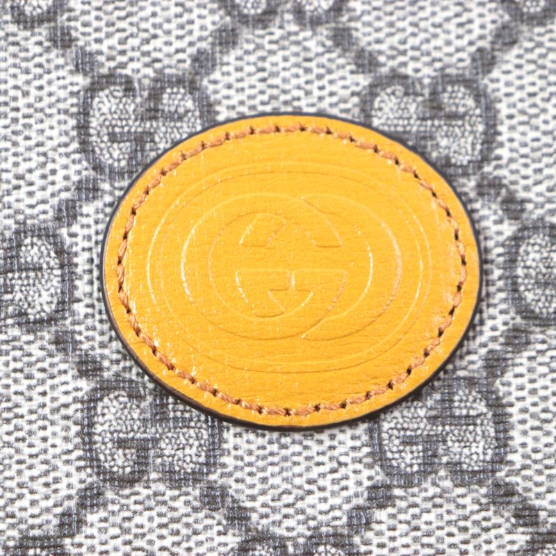 Gucci G724562 GG Supreme Interlocking G Leather Use Passport Case Orange Beige