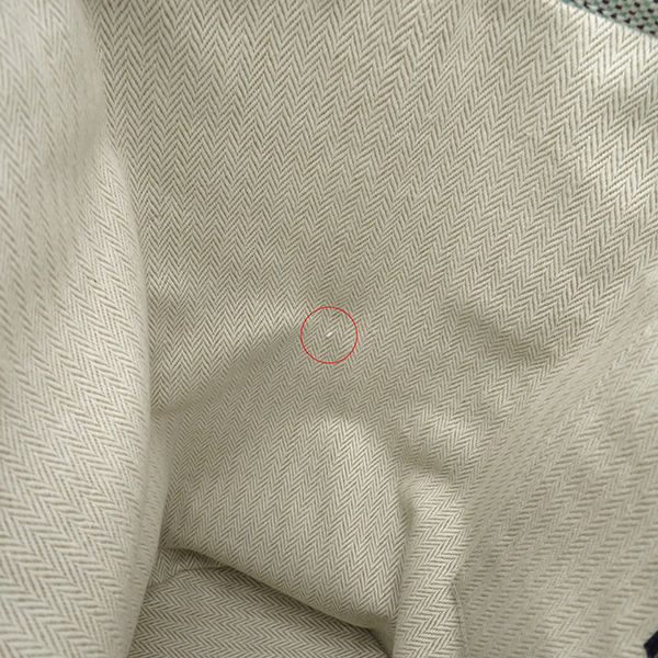 Hermes Rucksack Daypack Les Cabins Backpack Cotton Marine and Mint Silver