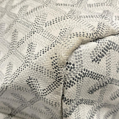 Goyard Tote Bag Saint Louis PM White Leather