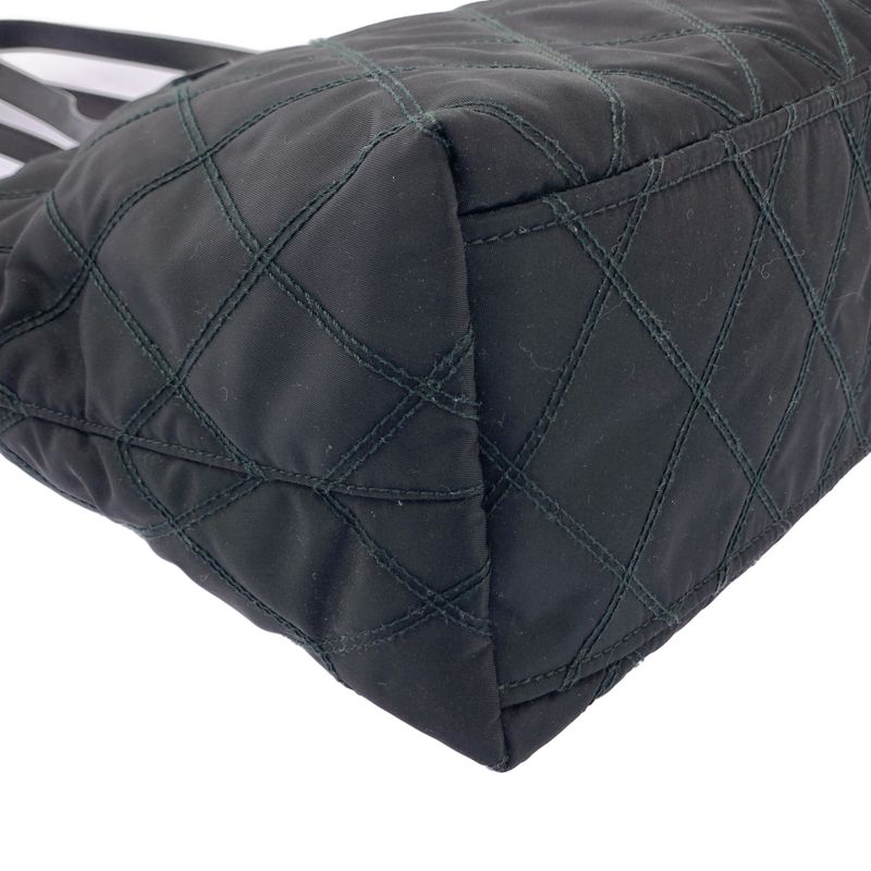 Prada - Nylon Quilted Tote Bag - Black - Women