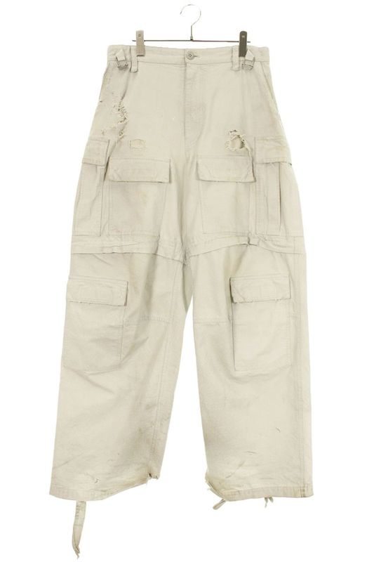 Balenciaga 23AW 746493 Tkp27 Crash Multi Cargo Long Pants Men's XS