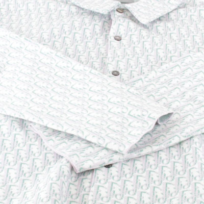 Christian Dior 023m550at099 Oblique Pattern Long Sleeve Shirt Cotton Men's