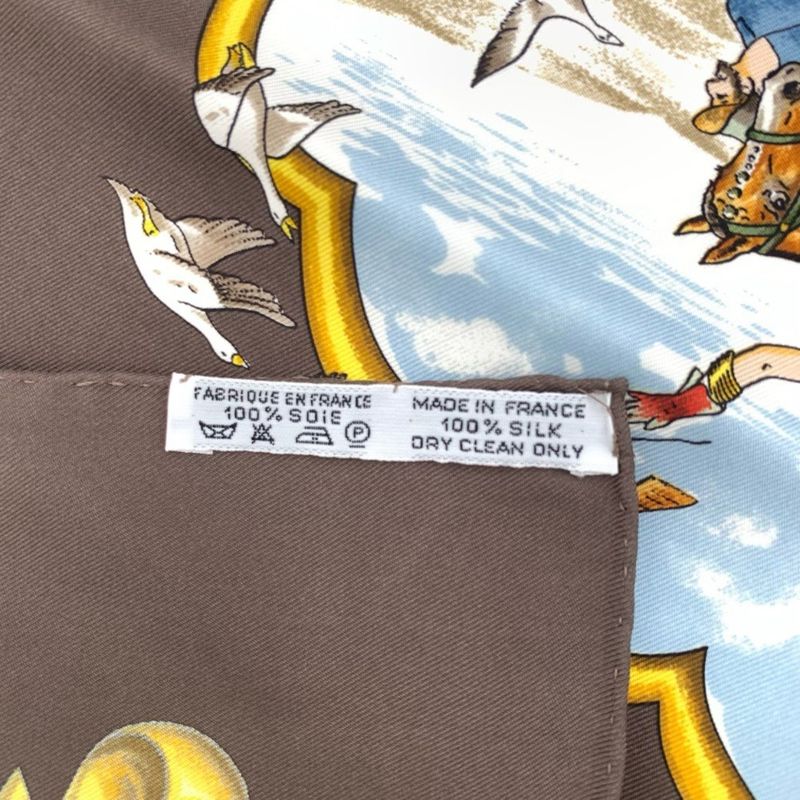 Grade Hermes Carre 90 LES Chevaux DES Moghols Mughal Dynasty Horse Scarf 100%