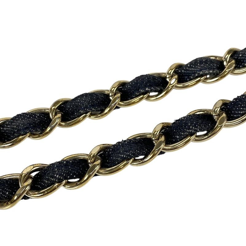 Chanel Tote Bag - Dark Navy White And Multi Embroidered Night Flight Chain