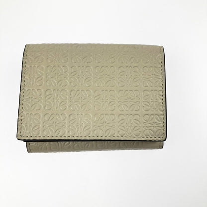 Loewe Cowhide Calf Mini Wallet Trifold Wallet with Box and Cloth Bag 262140