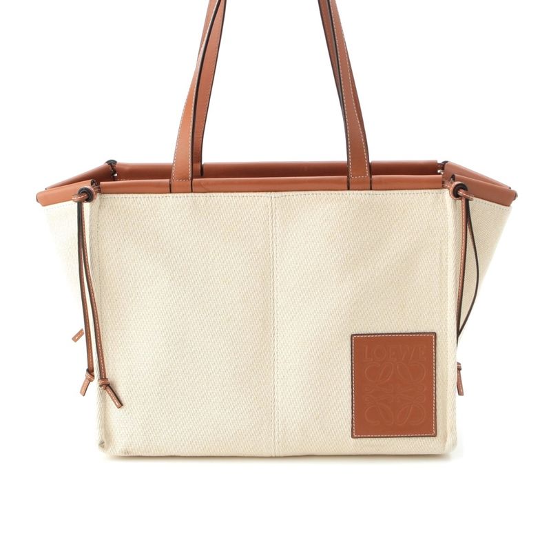 Loewe Cushion Tote Large Canvas Anagram Long Shoulder Tote Handbag 33002ab90