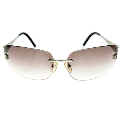 Fendi Fs364af 6215 028 125 Sunglass Es Black Silver 306243 Sunglass Es