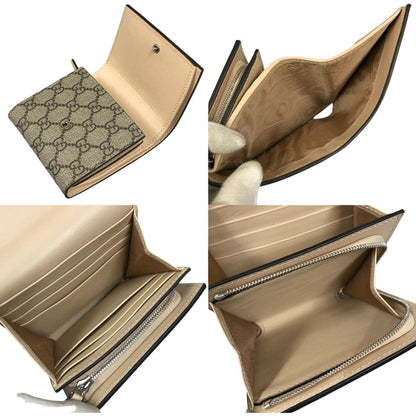 Gucci Double G Medium Wallet GG Supreme Canvas Bifold Wallet 790062