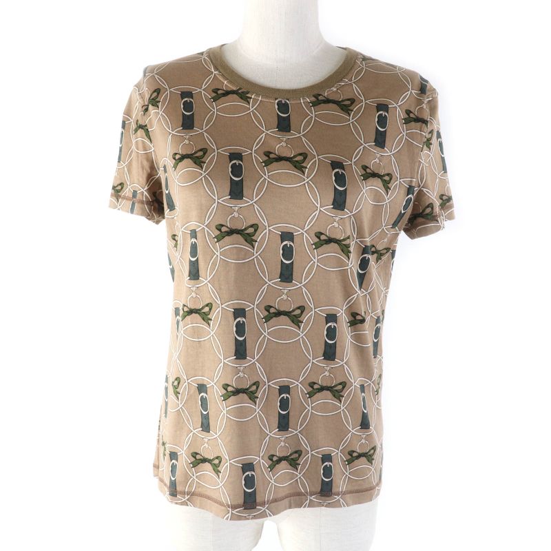 Hermes 22SS 2h4618db Morning Stroll Promenade Du Matin 100% Cotton Crew Neck