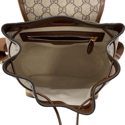 Gucci Interlocking GG Supreme Backpack Beige Brown