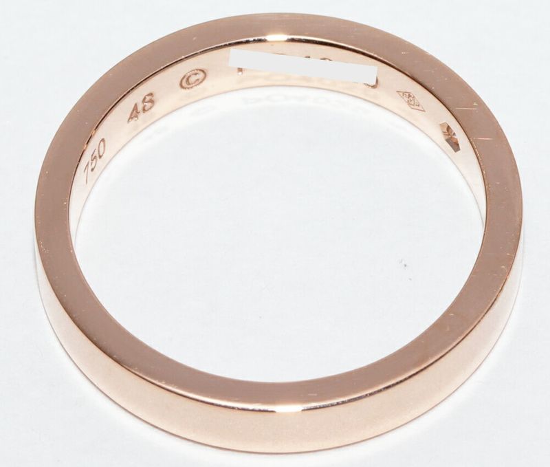 Cartier Ring 18K Pink Gold Diamond 1P (003ct) C De Cartier Ring Engraved Ring