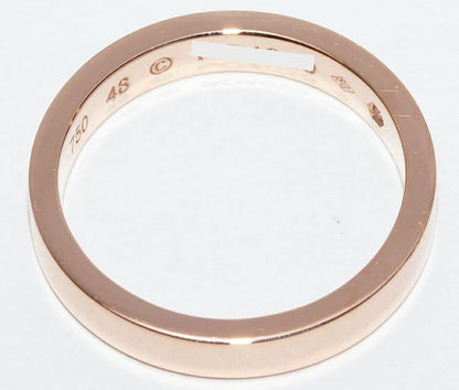 Cartier Ring 18K Pink Gold Diamond 1P (003ct) C De Cartier Ring Engraved Ring