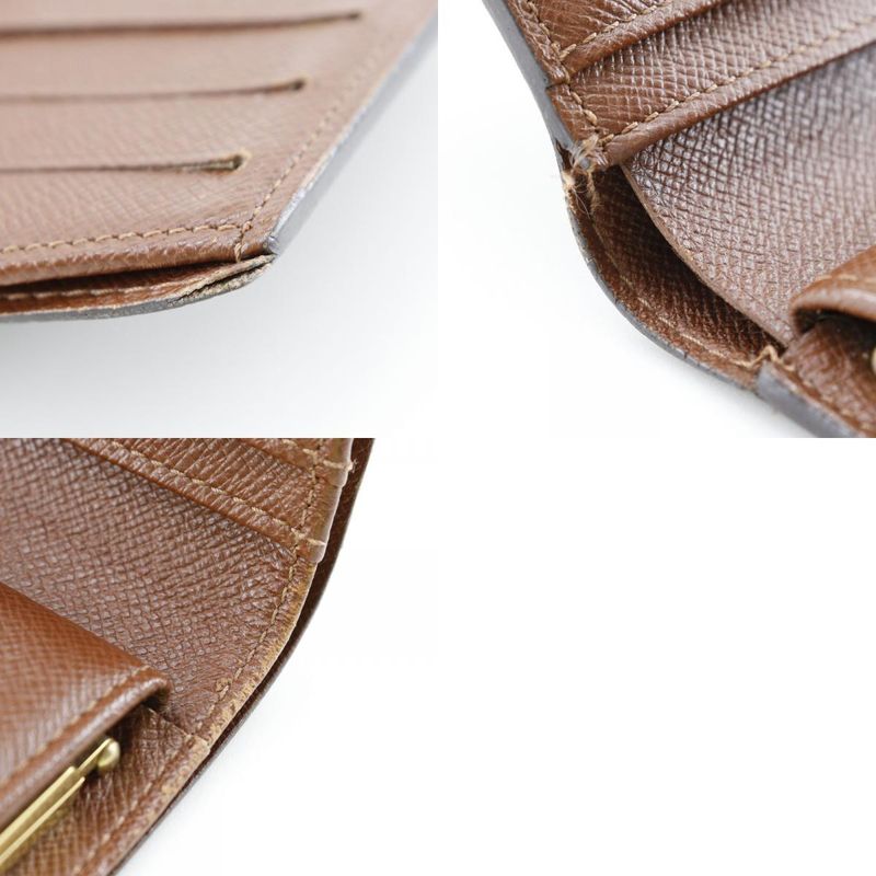 Louis Vuitton Porte Monet Vieux Viennois Clasp M61663 Monogram Canvas Brown