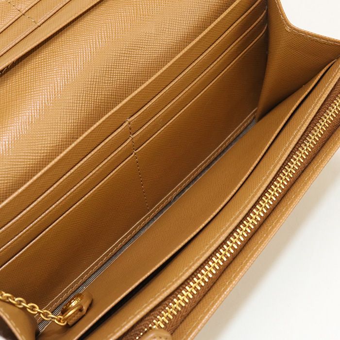 Prada Saffiano Leather Wallet 1m1349 Long Wallet With Di-fold Coin Purse