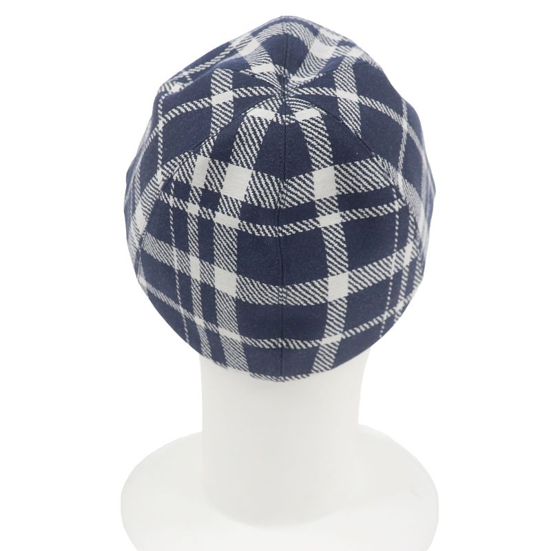 Christian DIOR 14che921i134 Checked Lined Oblique Hat Baseball Cap Navy 57