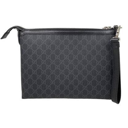 Gucci Clutch Bag With Interlocking G Messenger Bag 726833 GG Supreme Black Gucci