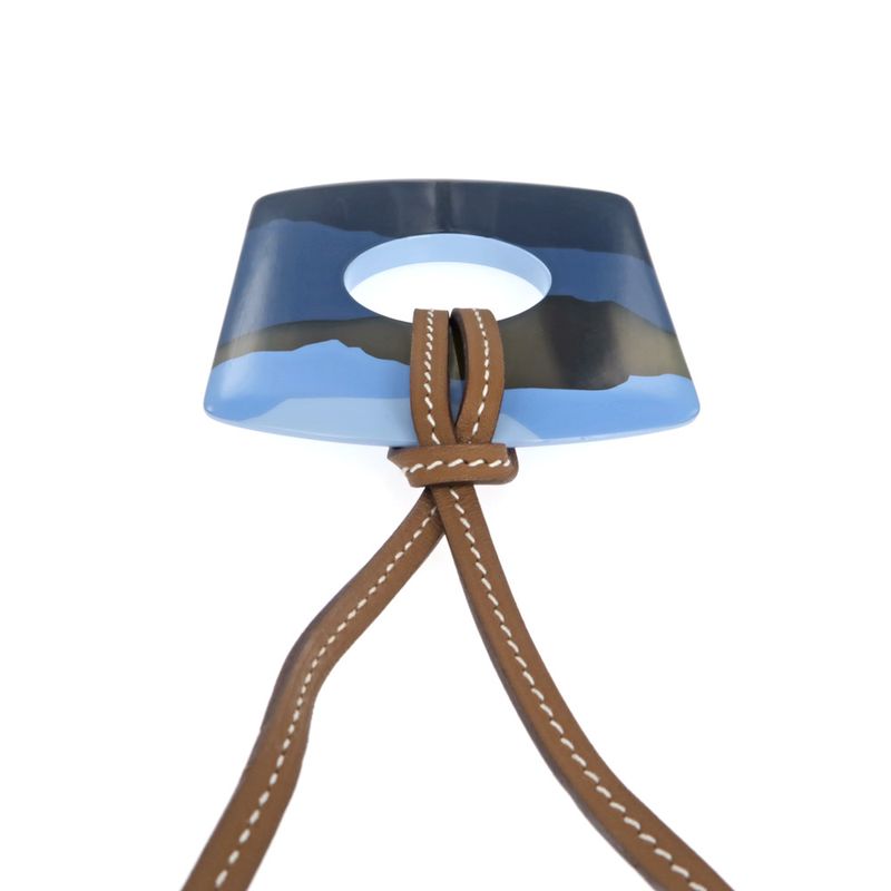 Hermes Necklace Dalva Sfumato Buffalo Horn Multicolor Blue Series