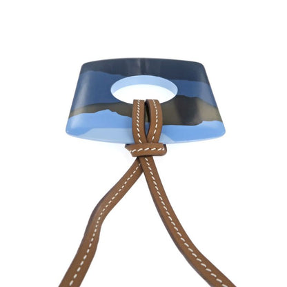 Hermes Necklace Dalva Sfumato Buffalo Horn Multicolor Blue Series
