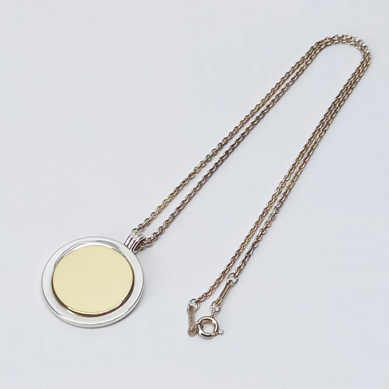 18K Coin Top Necklace Gold And Silver Tiffany & Co