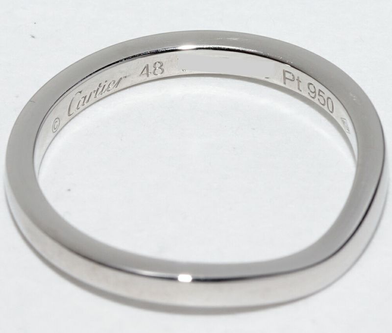 Cartier Ring Pt950 Ballerina Wedding Ring Width 2mm (008in) B40928
