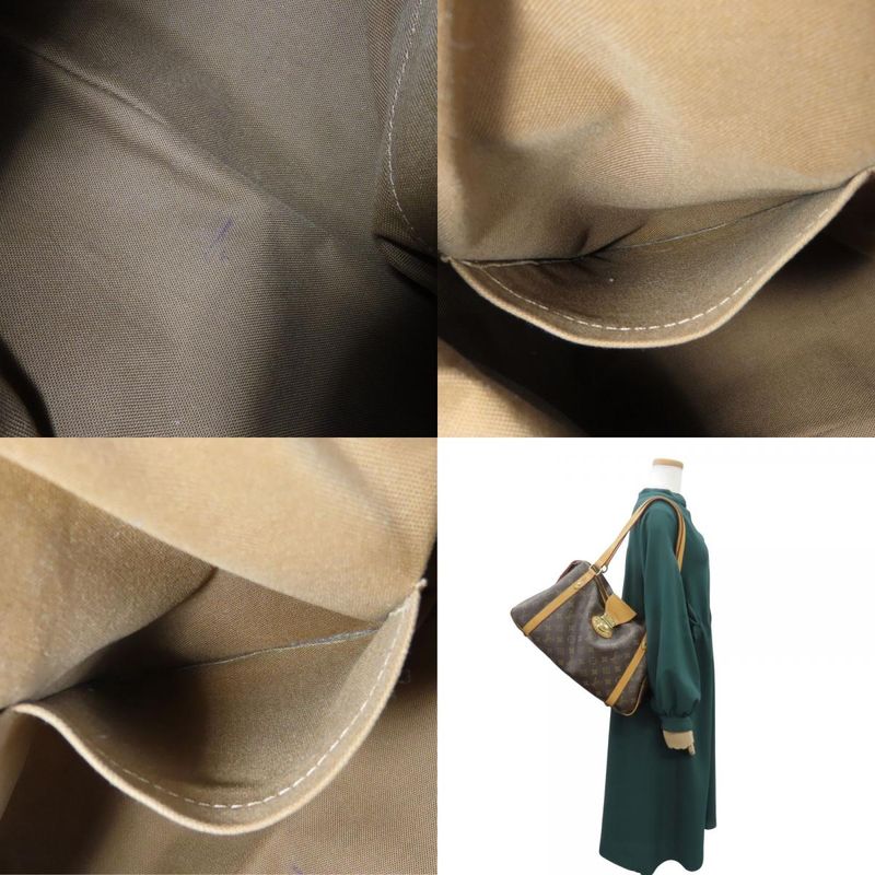 Louis Vuitton Handbag Stresa PM M51186 Monogram Nubuck Brown Shoulder Casual