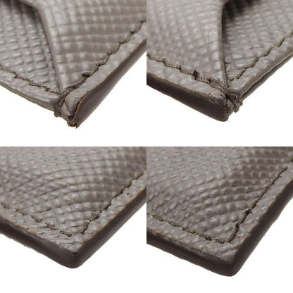 Prada Card Casespass Case 1mc208saffiano Grayleather Leatherbusinesssimple