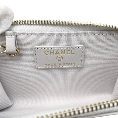 Chanel Card Case Coin Case Coin Purse Ap0221 Matelasse Caviar Skin Coco Mark