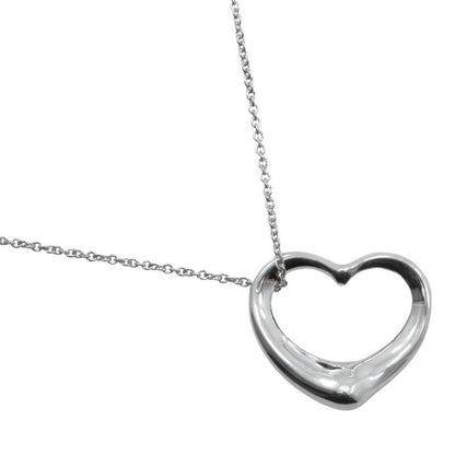Tiffany & Co Open Heart Elsa Peretti 925 Silver Ladies 9.9g Necklace