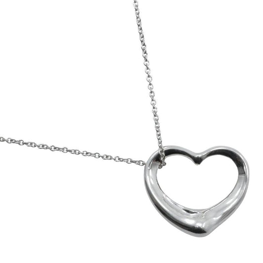 Tiffany & Co Open Heart Elsa Peretti 925 Silver Ladies 9.9g Necklace