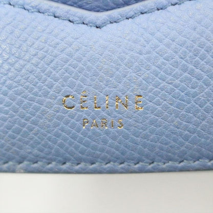 Celine Shoulder Bag Trotter Compact Light Blue Leather
