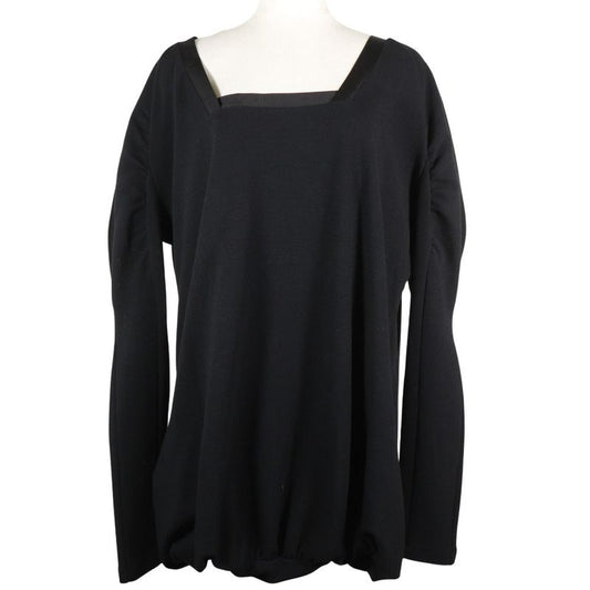Prada Long Sleeve Rayon And Nylon NERO Black Women's Tunic