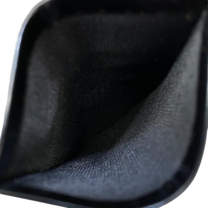Christian DIOR Card Case Pass Case Compact Logo Leather Black