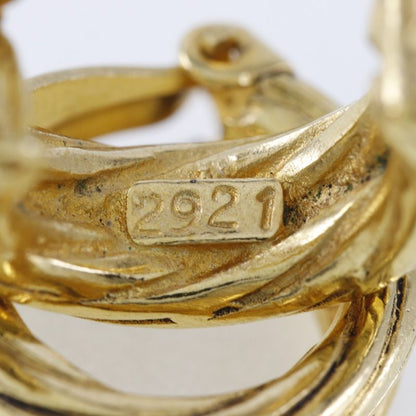 Chanel Coco Mark Loop Vintage Gold Plated 93P Ladies 11g Earring