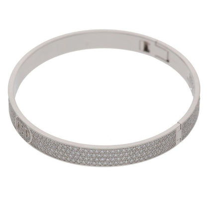 Hermes H D'ancre PM 18K White Gold PAVE Diamond Hd'ancre Pmbracelet Ladies LG
