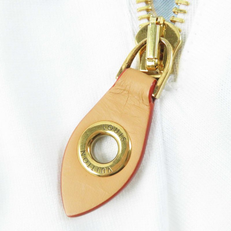 Louis Vuitton 23AW 1abrxk Zipper Sleeve T-shirt Dress Cotton Dress White Light