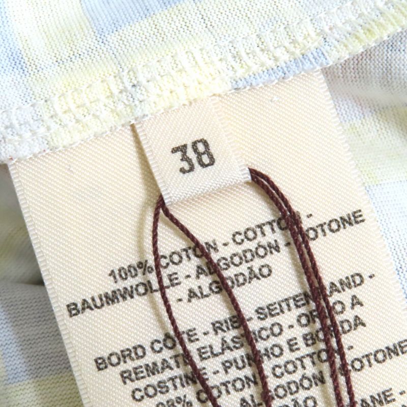 Hermes 25SS 5e4645dkdd34 Bolduc Au Carre Bolduc Check 100% Cotton Crew Neck