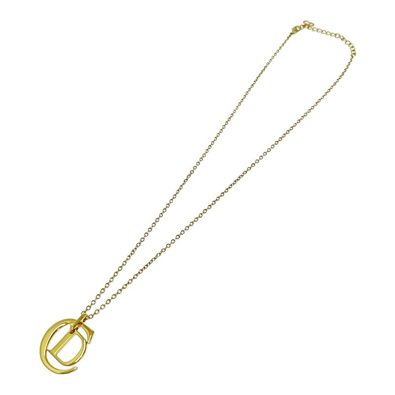 Christian Dior GP CD Logo Necklace Women's Gold 357890 Necklace