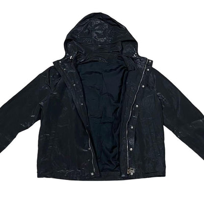 Christian Dior CD Logo Star Embroidery Nylon Jacket Mountain Hoodie Outerwear