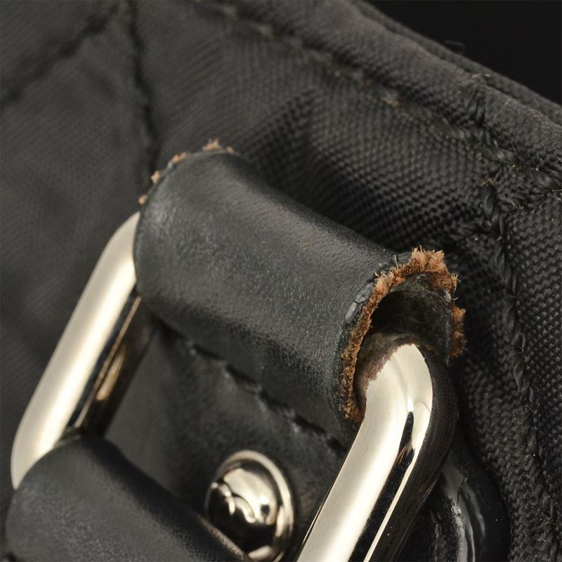 Chanel Paris New York Line Tote Bag Nylon Leather A33100 Black Coco Mark