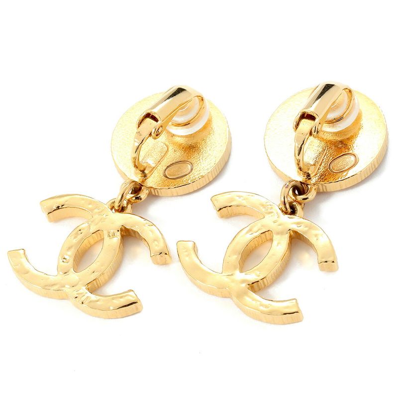 Chanel Earrings Drop Earrings Gold