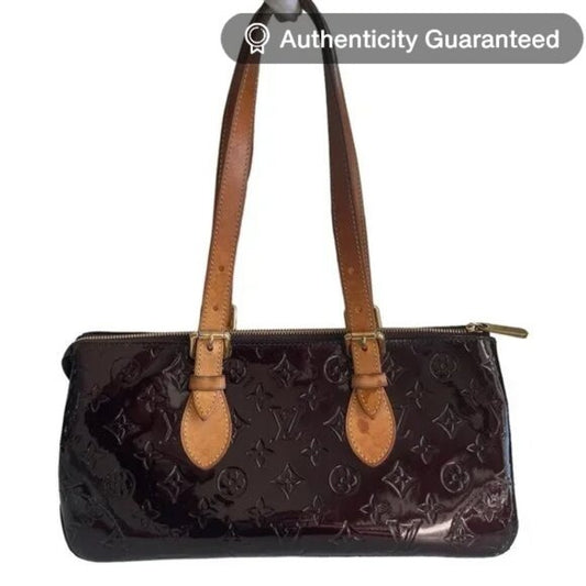 Authentic Louis Vuitton Vernis Rosewood Avenue Bag Monogram Tote Amarante