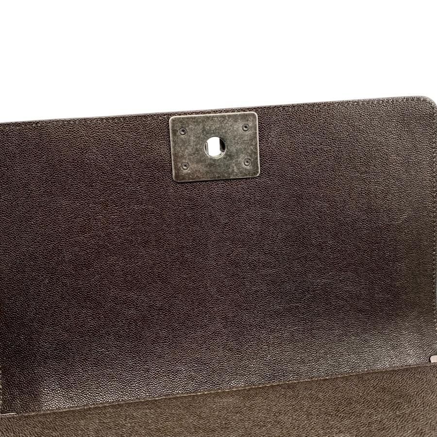 Chanel Boy Chanel Shoulder Bag Chain Bag A67086 Matelasse Caviar Skin Coco Dark