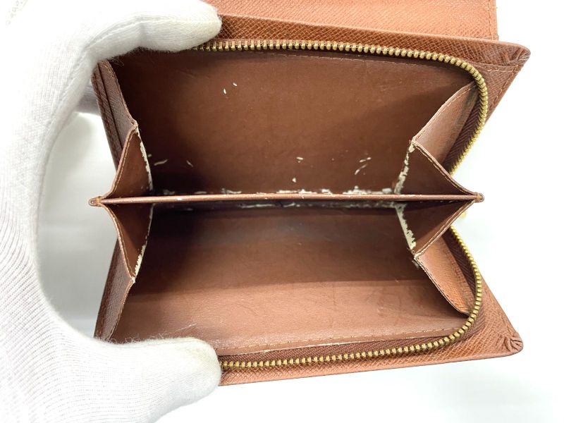 Louis Vuitton Monogram Porte Monet Vieux Trésor M61730 Foldable Wallet L-shaped