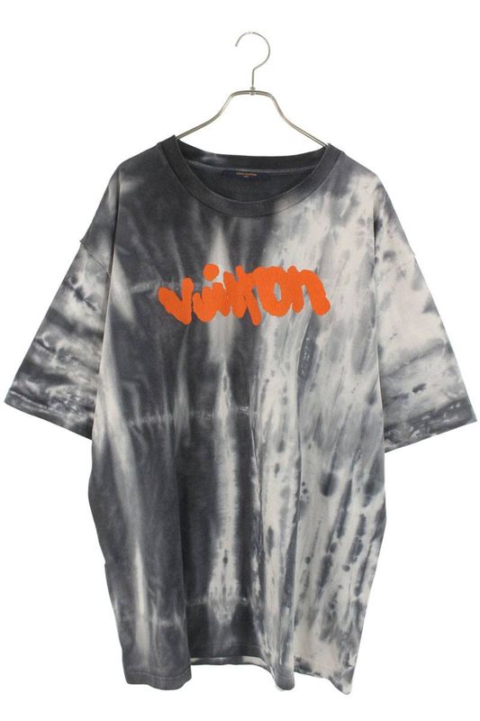Louis Vuitton 22AW Rm222 NPL Hny87w Logo Print Tie Dye T-shirt Men's 5L