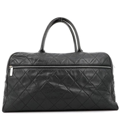 Chanel CC Caviar XL Travel Bag Bowler Bag Tote Weekender Boston Duffle