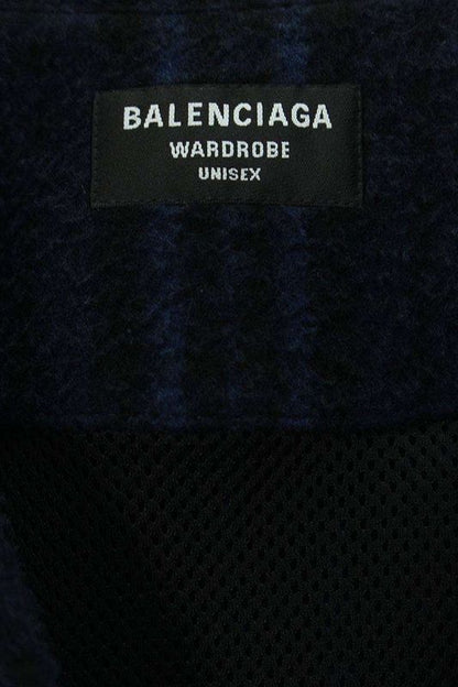 Balenciaga 21AW Tracksuit Jacket 675648 Tlu11 Sporty B Wool Check Track Blouson