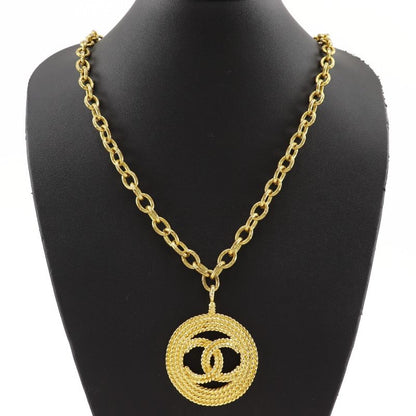 Chanel Coco Mark Vintage Gold Plated 28 Ladies 105.0g Necklace