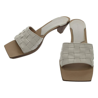 Bottega Veneta Intrecciato Square Toe Leather Sandals