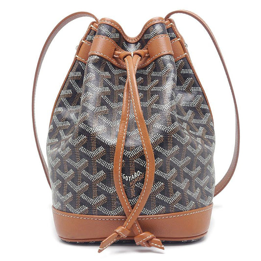 Goyard Petit Flo Bucket Bag Shoulder Bag Brown