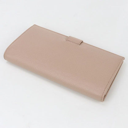 Prada Long Saffiano Leather Women's Wallet With Two Fold Coin Purse